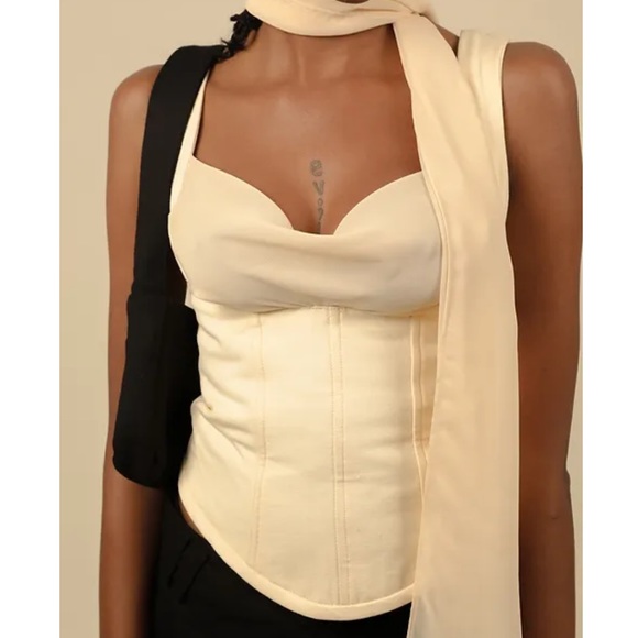 TikTok famous RAPHAELLA SANTANA The Corset 2.0 XL yellow NWOT - Picture 6 of 7